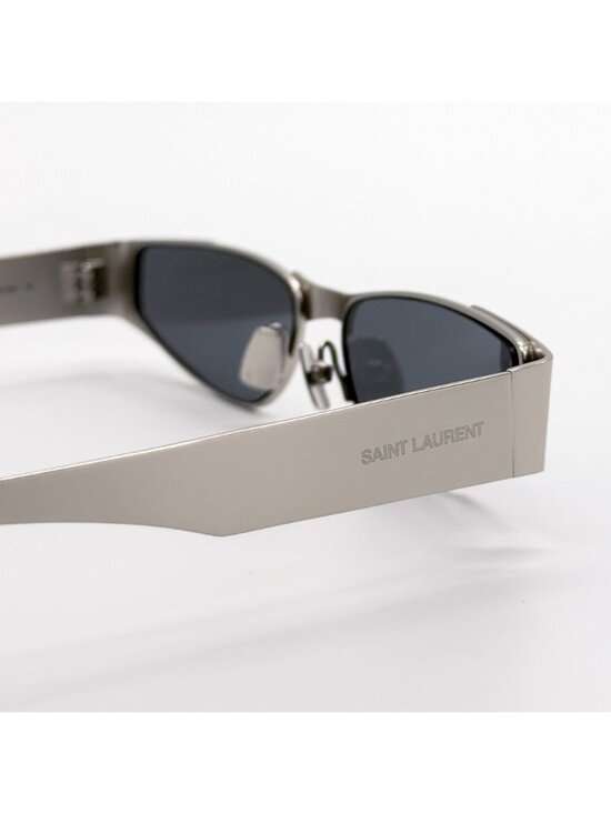 New Saint Laurent Sunglasses Silver Metal Sunglasses SL739 001 main image 6